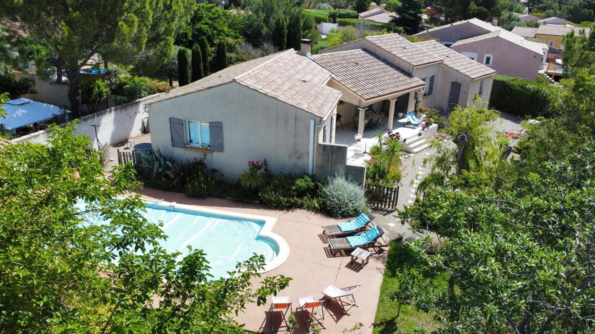 Studio Dans La Villa Les Cigales Лезиньян-Корбьер Экстерьер фото